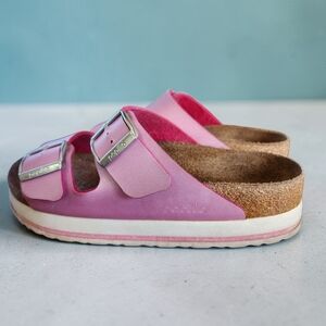 Papillio by Birkenstock Platform Pink Sandal, Women's Sz 39 or 8